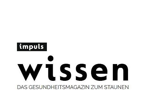Logo vom Gesundheitsmagazin Impuls Wissen. Das Gesundheitsmagazin zum Staunen.