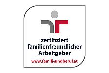 Gütezeichen familienfreundlicher Arbeitgeber.