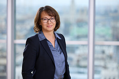 Porträt von Frau Meri Steiner.