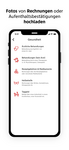 Ein Smartphone wird dargestellt, wo die losleben App geöffnet ist und Schadensmeldungsseite für die Einreichungskategorie "Gesundheit" ersichtlich ist. 