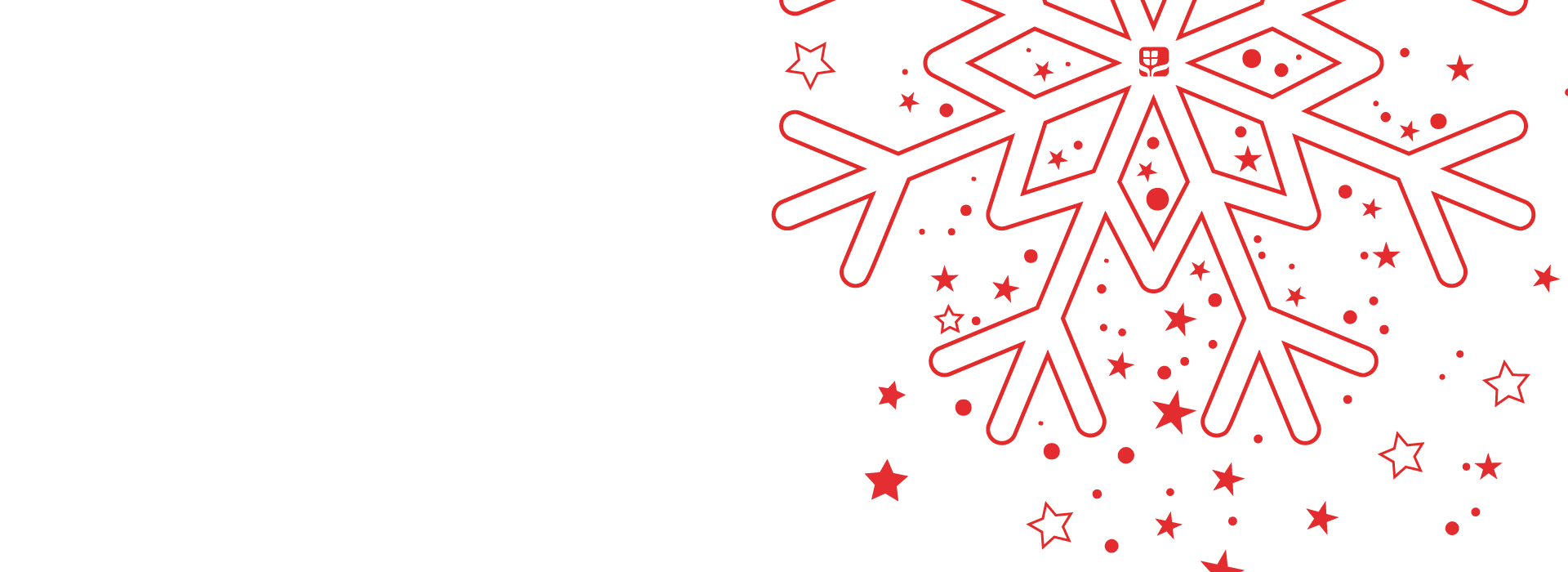 Rote Schneeflocke im Design der Wiener Städtischen.